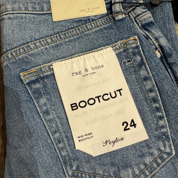 Rag & Bone Peyton Boot Cut Jeans in Monterosso. - Picture 7 of 12